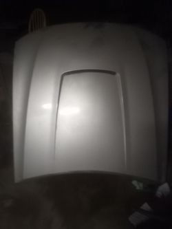 2003 Mustang   car hood and radiator fan