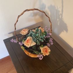 Fake Flower Basket