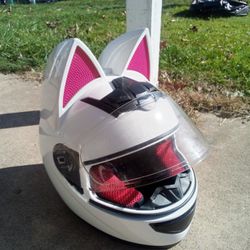 Full Throttle Cat Face Motorcycle Helmet