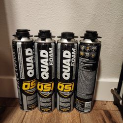 OSI QUAD Foam (4-Pack) – Window & Door Installation Foam – NEW