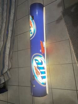 Vintage Pool Hall Miller Lite Light