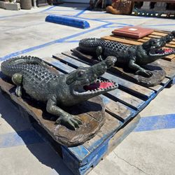 CONCRETE CROCODILES 🐊 $$195 EACH. (3' FEET LONG)