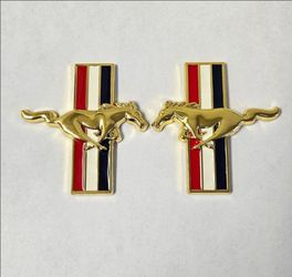 2 Mustang Side Fender badges 8.5x9cm see all 12 pics sold separate SHIPPING AVAILABLE