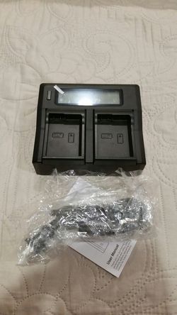 Dual digital battery charger for camera.