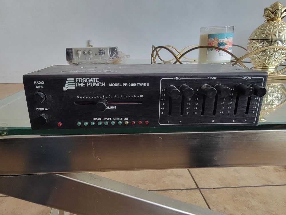 old School rockford fosgate pre amp e.q