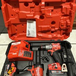 M18 FUEL 18V Lithium-Ion Brushless Cordless Hammer Drill and Impact Driver Combo Kit (2-Tool) with 2 Batteries