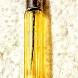 Antique Czechoslovakian Amber Glass Perfume Vial