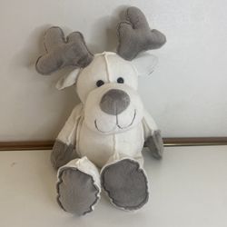 G WURM REINDEER PLUSH TOY, GREY AND WHITE ELK, 27 CM