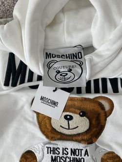 Moschino hoodie teddy hot sale