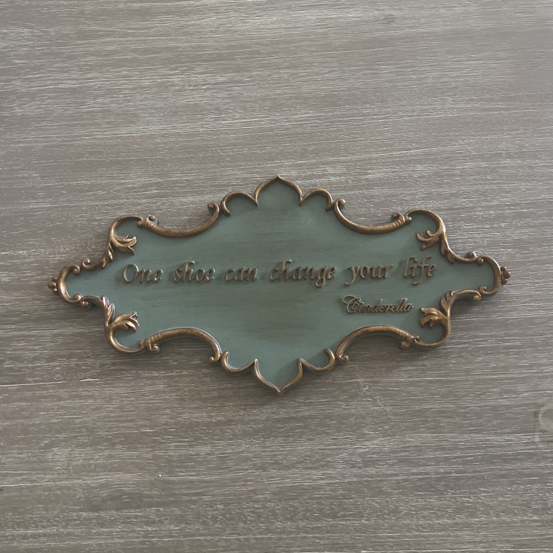 “One Shoe Can Change Your Life” - Cinderella. Decorative Plaque