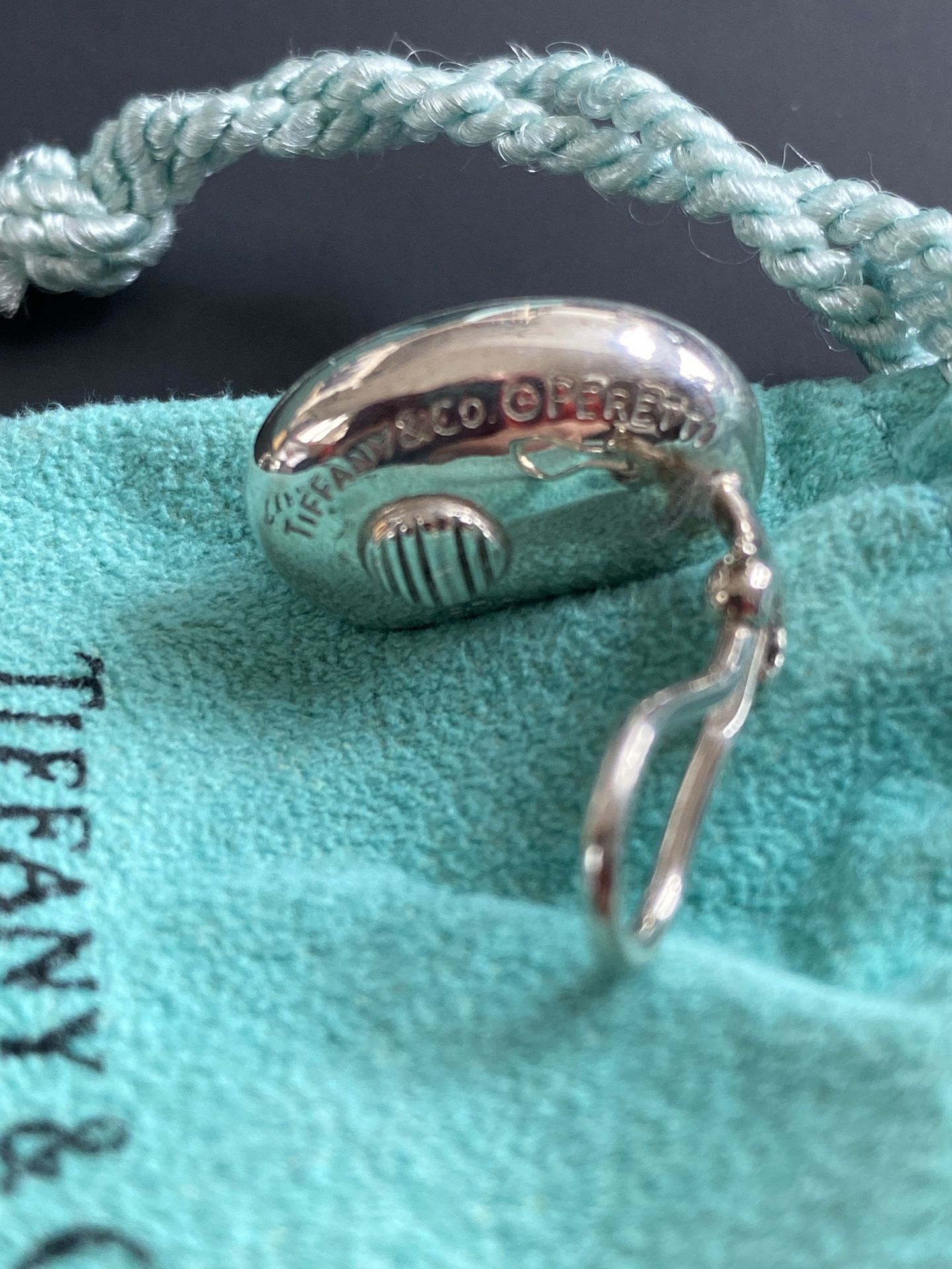 Tiffany’s Perretti Sterling bean clip earrings