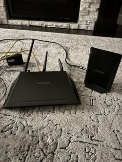 NetGear Nighthawk Router And Modem With Cables