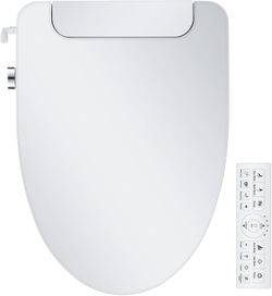 Electric Bidet Toilet Seat, Elongated, Warm Water with Air Dryer, Heated#1269DY3