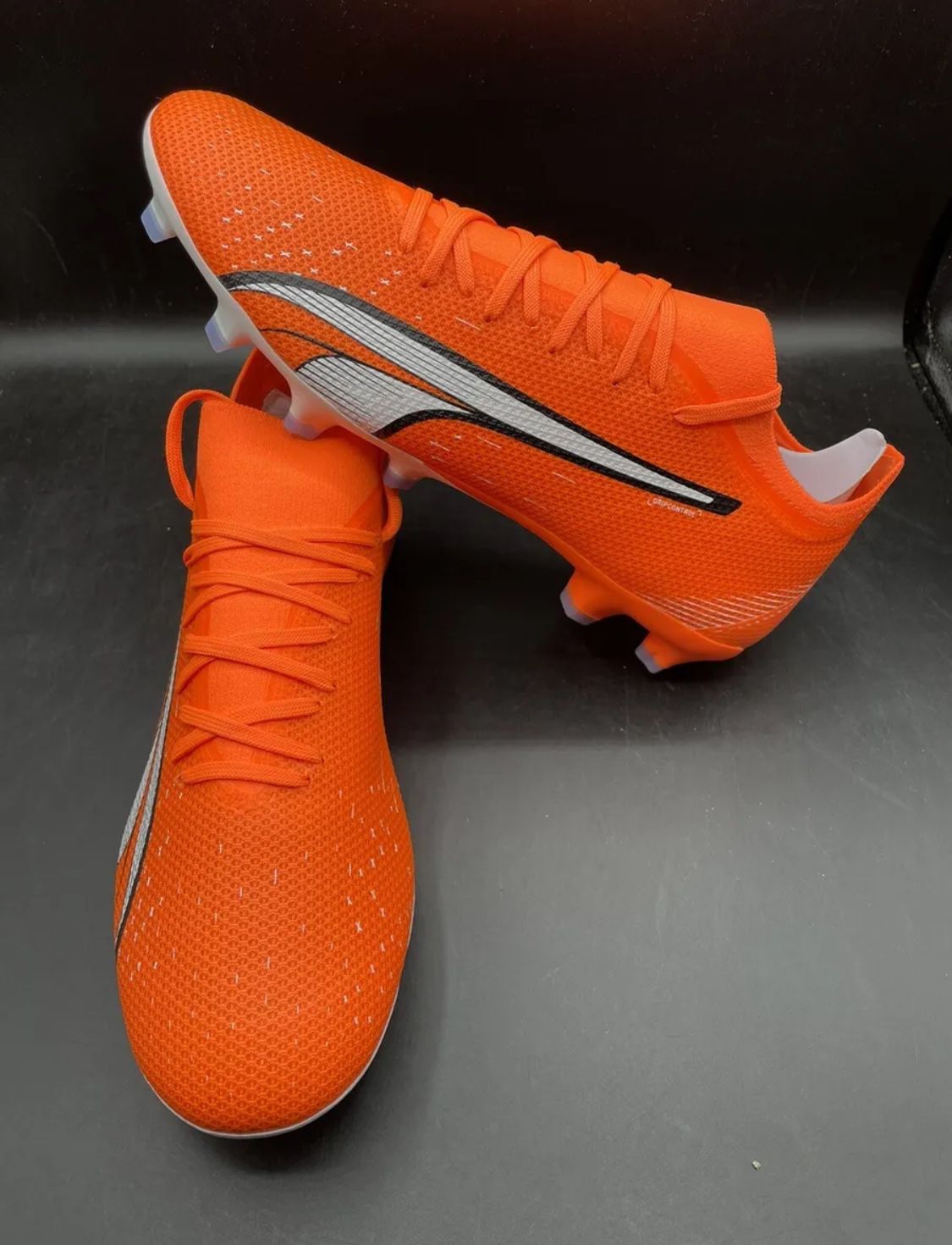New Puma Ultra Match FG Soccer Cleats Shoes Mens Size 11 Orange White 