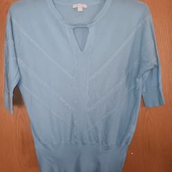 Women's Size Xsmall,  New York And Co Blue Sweater 