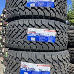33x12.50r22LT A/T New Tires Set Of 4 Atlander Installed And Balanced Set De 4 Llantas Nuevas Instaladas Y Balanceadas