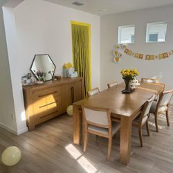 Dining Set And Server Buffet 