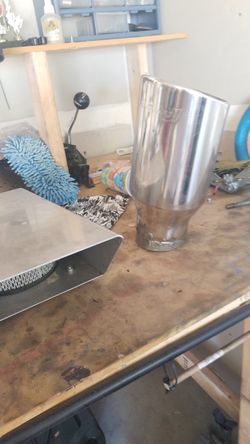 4 to 6 inch pipes exhaust tip can be welded on for extra