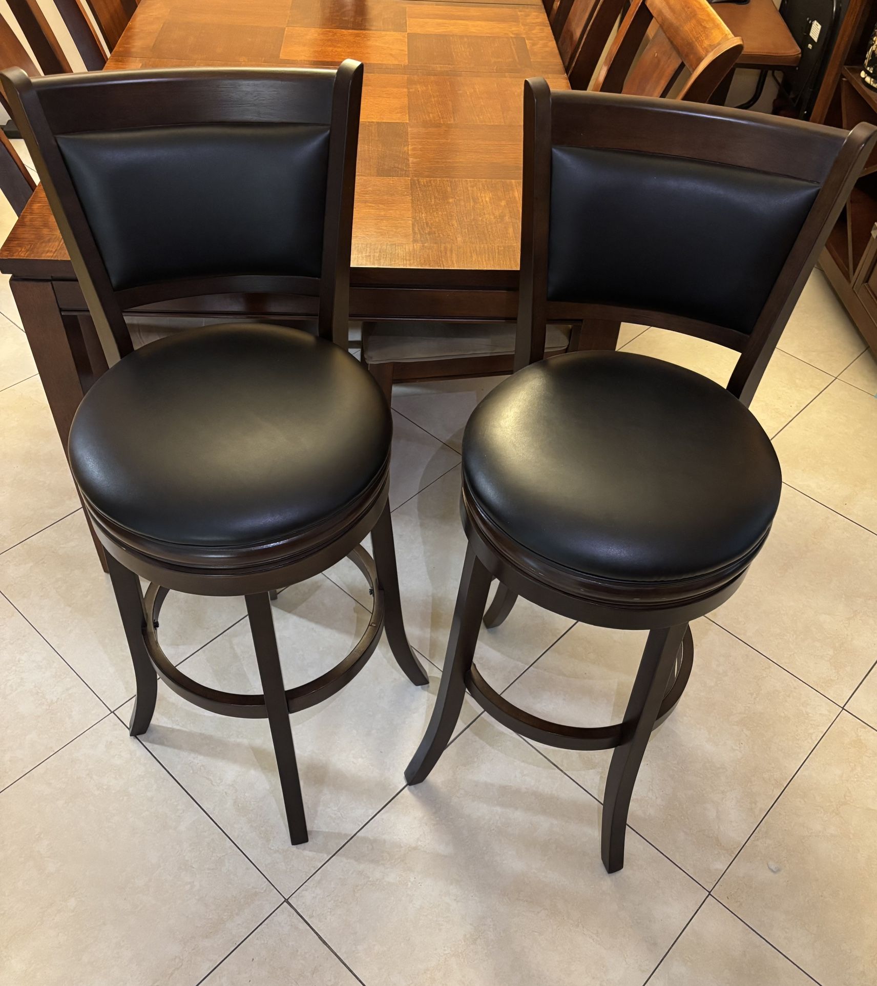 Swivel Counter Stool Wooden Dining Chair