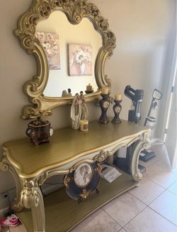 Mirror and Table