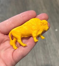 MPC Multiple Buffalo Yellow Plastic Vintage 1950s Western Playset Wild Animal