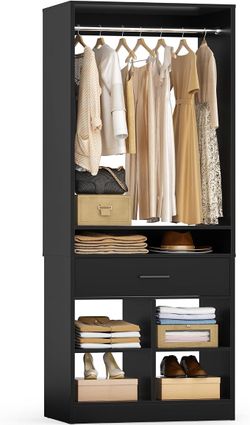 Unikito Freestanding Closet System- black