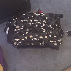 Large Black Camouflage Bape Hoodie W/ Bag. ZIPPER DOES NOT WORK But It Is There