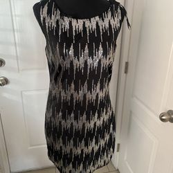 Sexy Black Sequin Dress