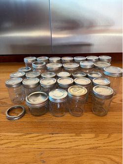 Mason jars-30 of them