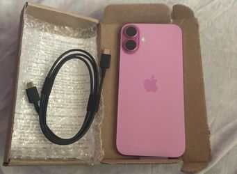 Unlocked Pink Apple iPhone 16 128gb refurbished excellent condition comes in box with charger