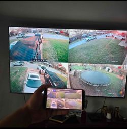 4 SECURITY CAMERAS CAMARAS DE SEGURIDAD💯Installed💯