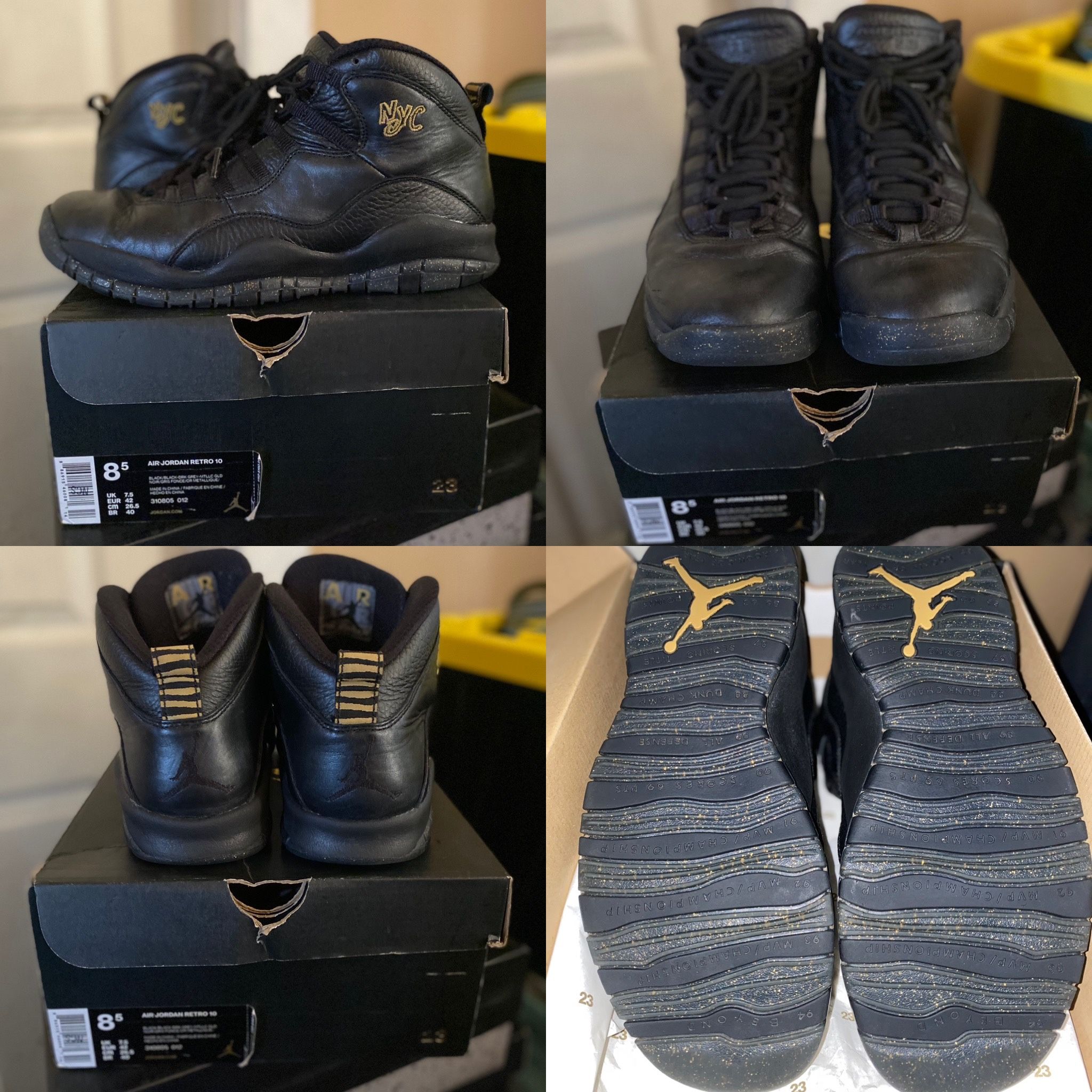 Jordan 10 Retro “NYC” - - Size 8.5