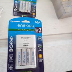 New Panasonic Rechargeable Batteries And Charger