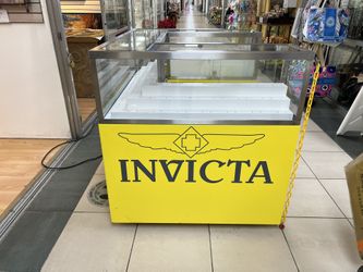 Show case Invicta Store fixture display with cabinets
