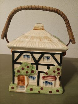 Vintage Japan Tiny Bisquit Jar