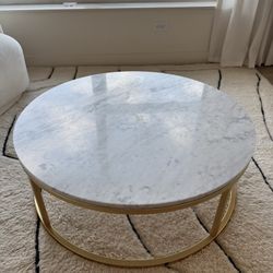 CB2 Marble Coffee Table