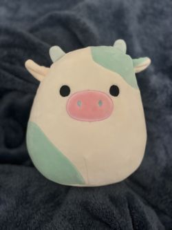 Belana Squishmallow Blue Cow 7.5 Inch