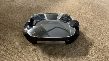 Oster Electric Large Fry Pan With Lid