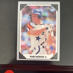 1991 Leaf #143 Mark Davidson Baseball Card