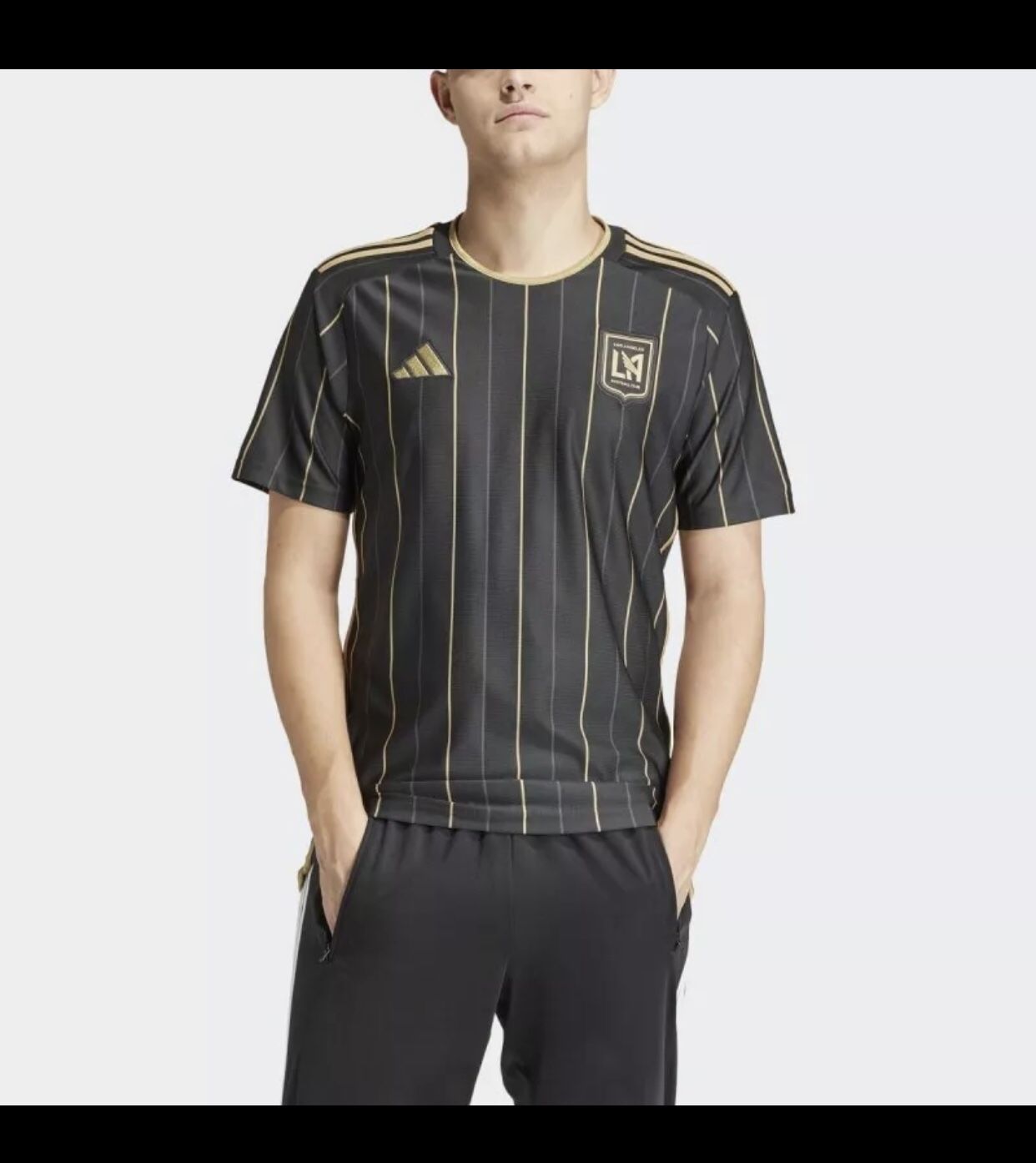 New adidas Men's MLS LAFC Los Angeles FC 24/25 Home Jersey HZ6218