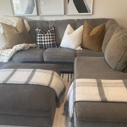 Sectional And Ottoman 