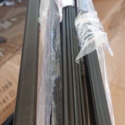 Muzata 10Pack 6.6FT/2M Black LED Channel System with Smoky Black Cover Lens,Aluminum Track