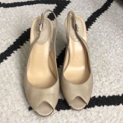 Cole Haan 9.5B Beige Heels Cream Nike Air