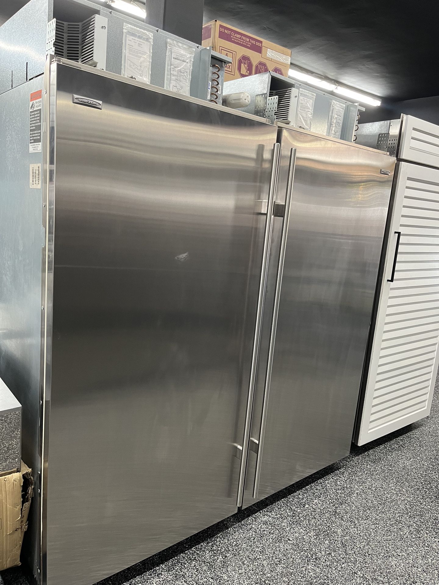 Legacy Model Sub Zero Built In Column 72” Fridge Freezer Set