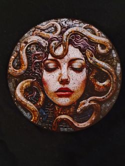 Medusa Metal Sign