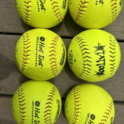6 Softballs 