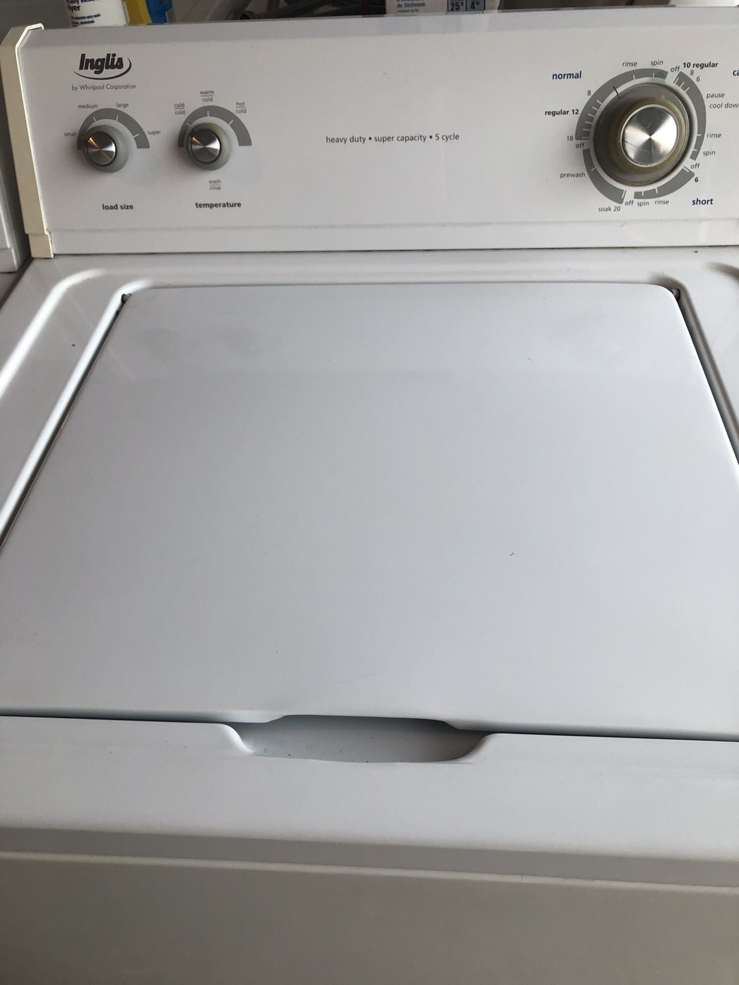 Whirlpool HD washer