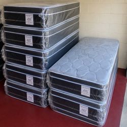 Twin Size Mattress Pillow Top 14” Inches  Excellent Comfort Also Available: Full, Queen And King New From Factory With Its Plastic Same Day Delivery