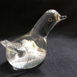 Small Duck Spun / blown glass $10