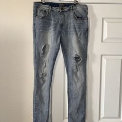 Mens distressed jeans